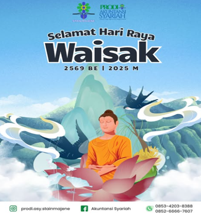 Prodi Akuntansi Syariah STAIN Majene Sampaikan Ucapan Selamat Hari Raya Waisak 2569 BE / 2025 M