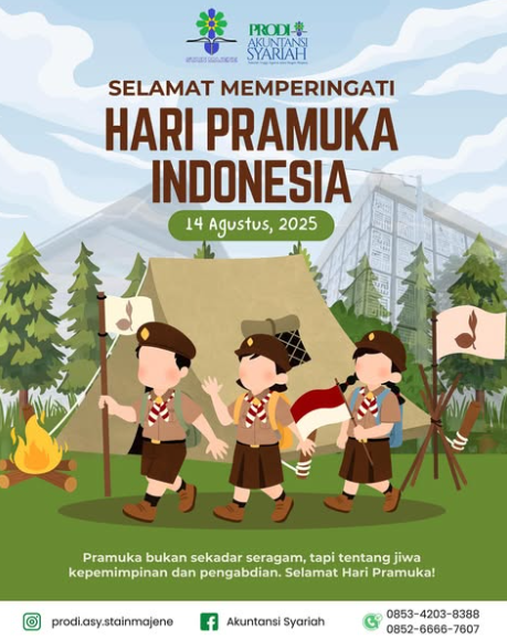 Program Studi Akuntansi Syariah STAIN Majene Peringati Hari Pramuka 2025